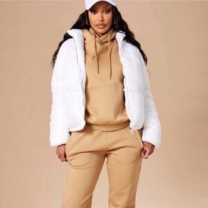 Fashion Nova White Puffer Jacket